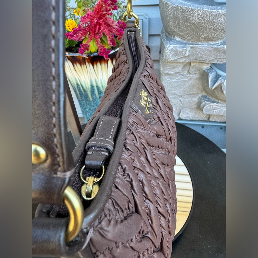 Coach 70th Anniversary Madison Chevron Shoulder Bag - Picture 4 of 12